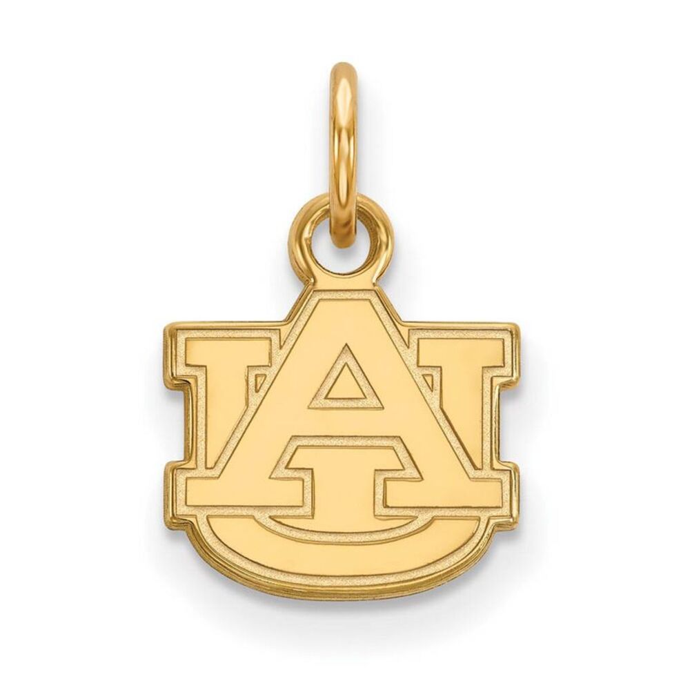 14k Yellow Gold Auburn U XS (Tiny) 'AU' Charm or Pendant